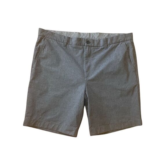Roundtree & Yorke Men’s Flat Front Stretch Grey Chino Shorts Size 42 - Picture 1 of 7